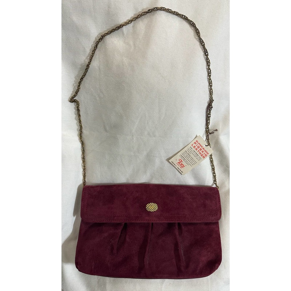 Vintage purple sude leather Nwt 70’s Hush Puppies by Toni bag handbag purse